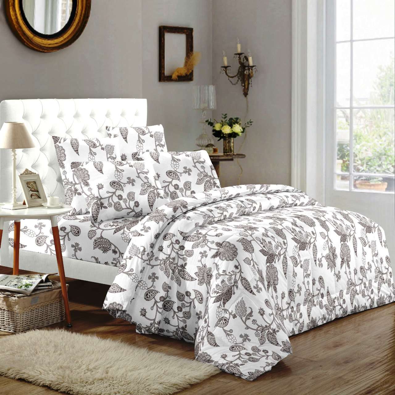 solitaire part 2 soft pure cotton colorful printed king size bedsheets with pillow cover 