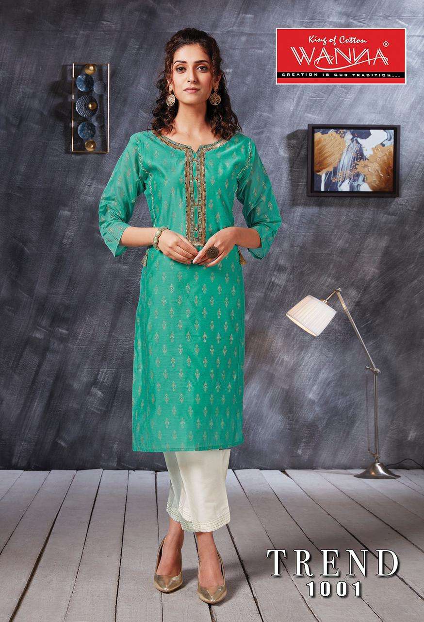 Trend by wanna heavy silk with jaam satin pant kurti Catalog Collection Wholesaler Lowest Best Price In Ahmedabad Surat Chennai India Uk Usa Malaysia Singapore Canada Australia