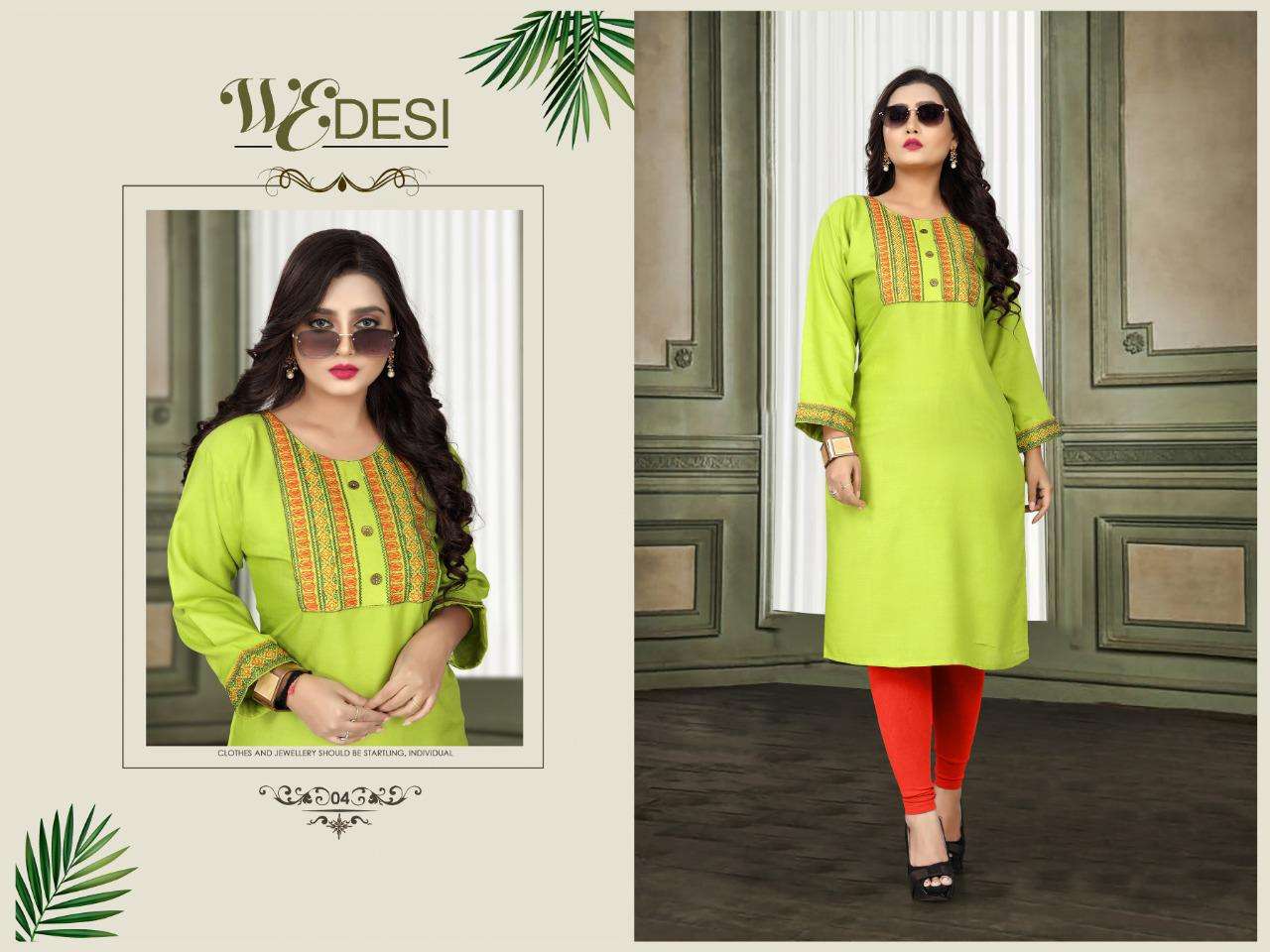 wedesi by aagya heavy rayon with work kurti Catalog Collection Wholesaler Lowest Best Price In Ahmedabad Surat Chennai India Uk Usa Malaysia Singapore Canada Australia