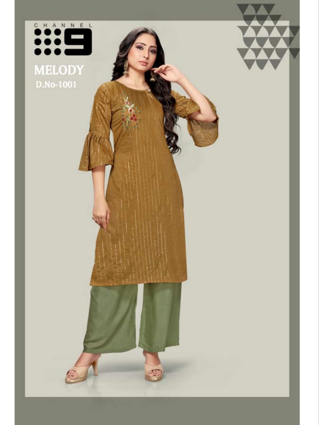 Channel 9 Presents Melody Chanderi Top With Bottom Wear Catalogs Collections