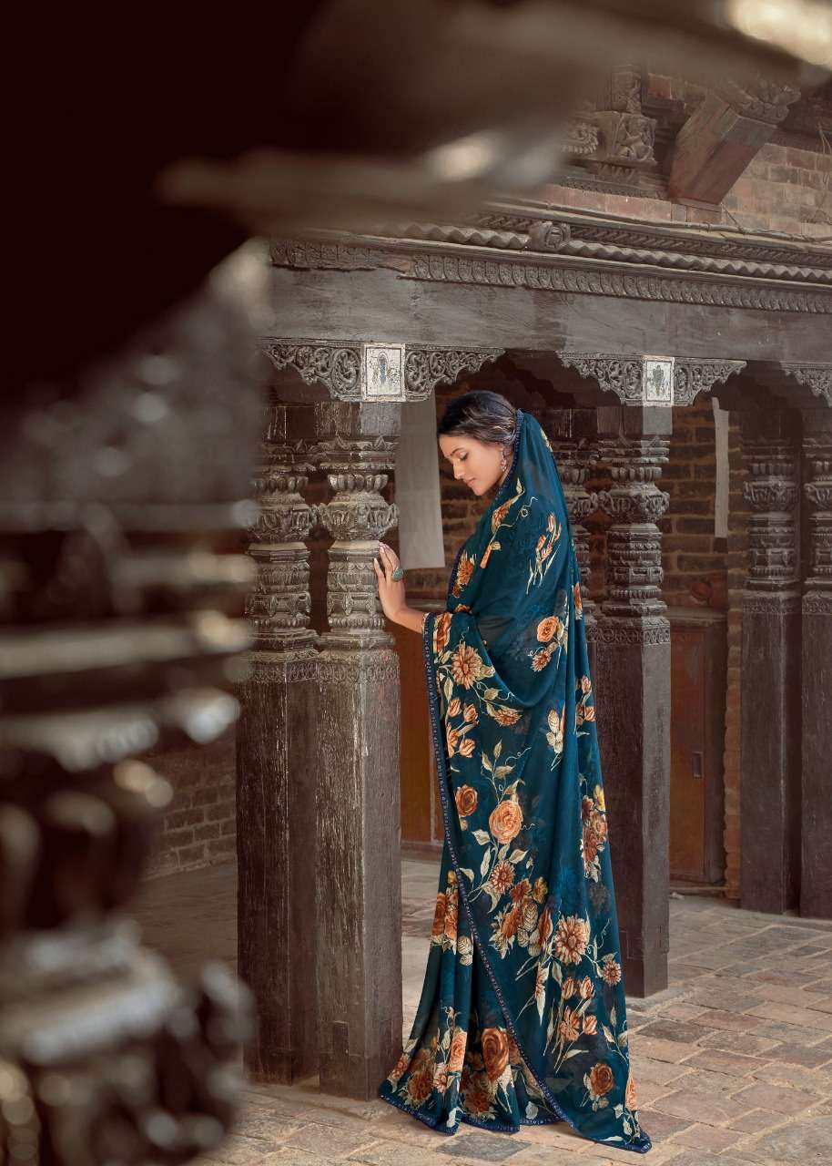 Ryka By Kashvi Creation Georgette Soft Saree Exporter