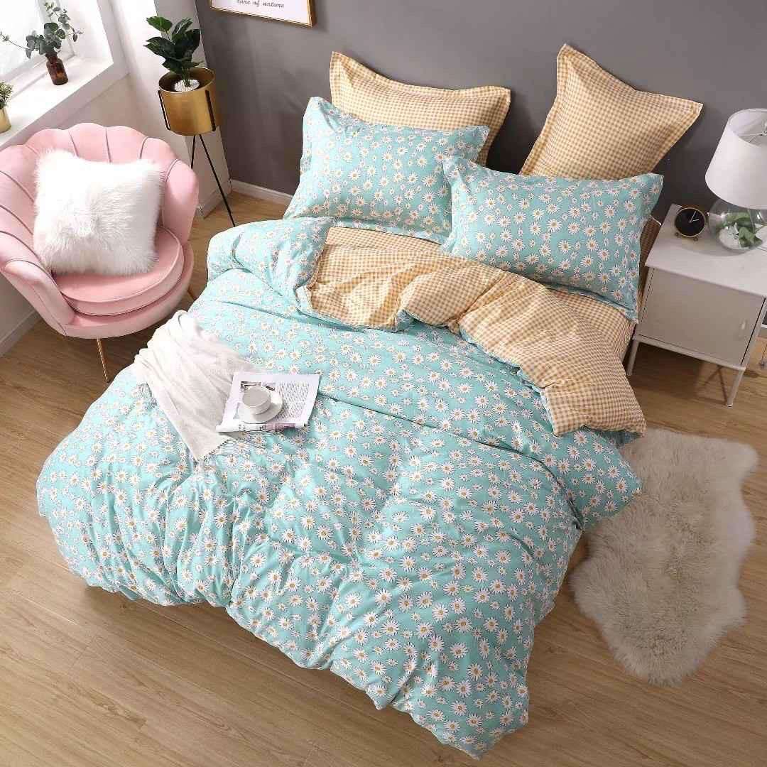 Cadbury King Size Cotton Bedsheets With 2 Pillow Cover And Comforter Exporter