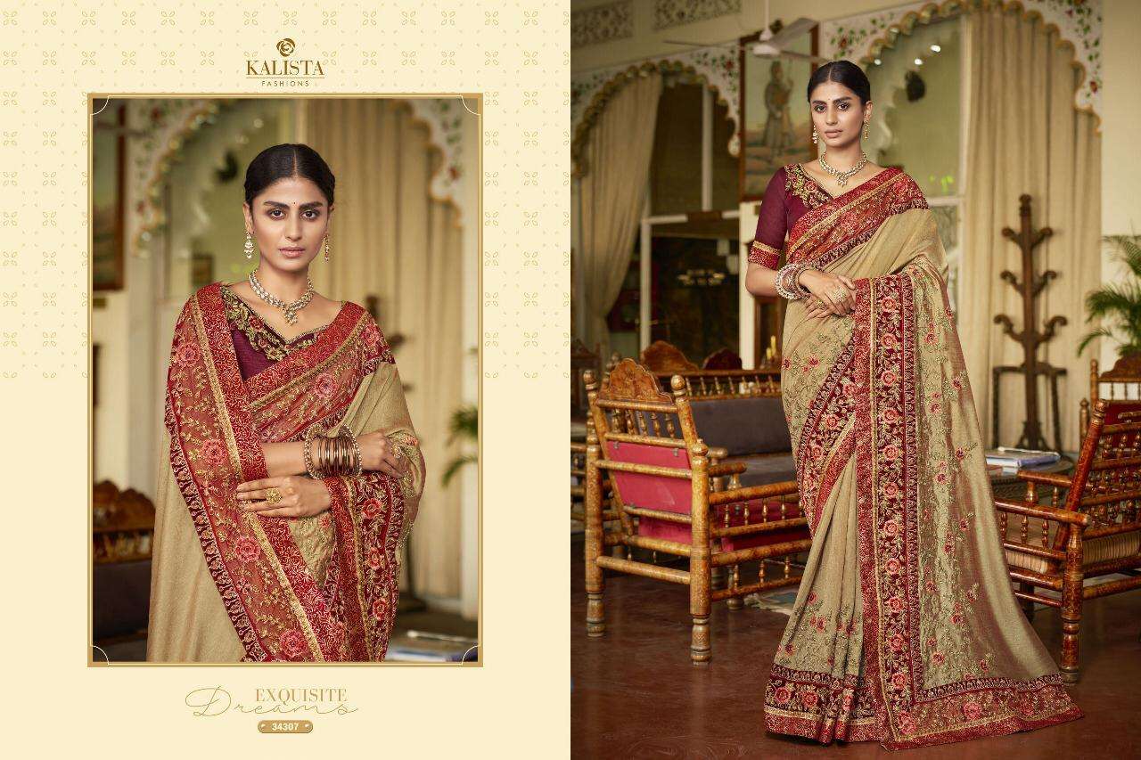 Kalista Sana Gold Edition Party Wear Wedding Sarees