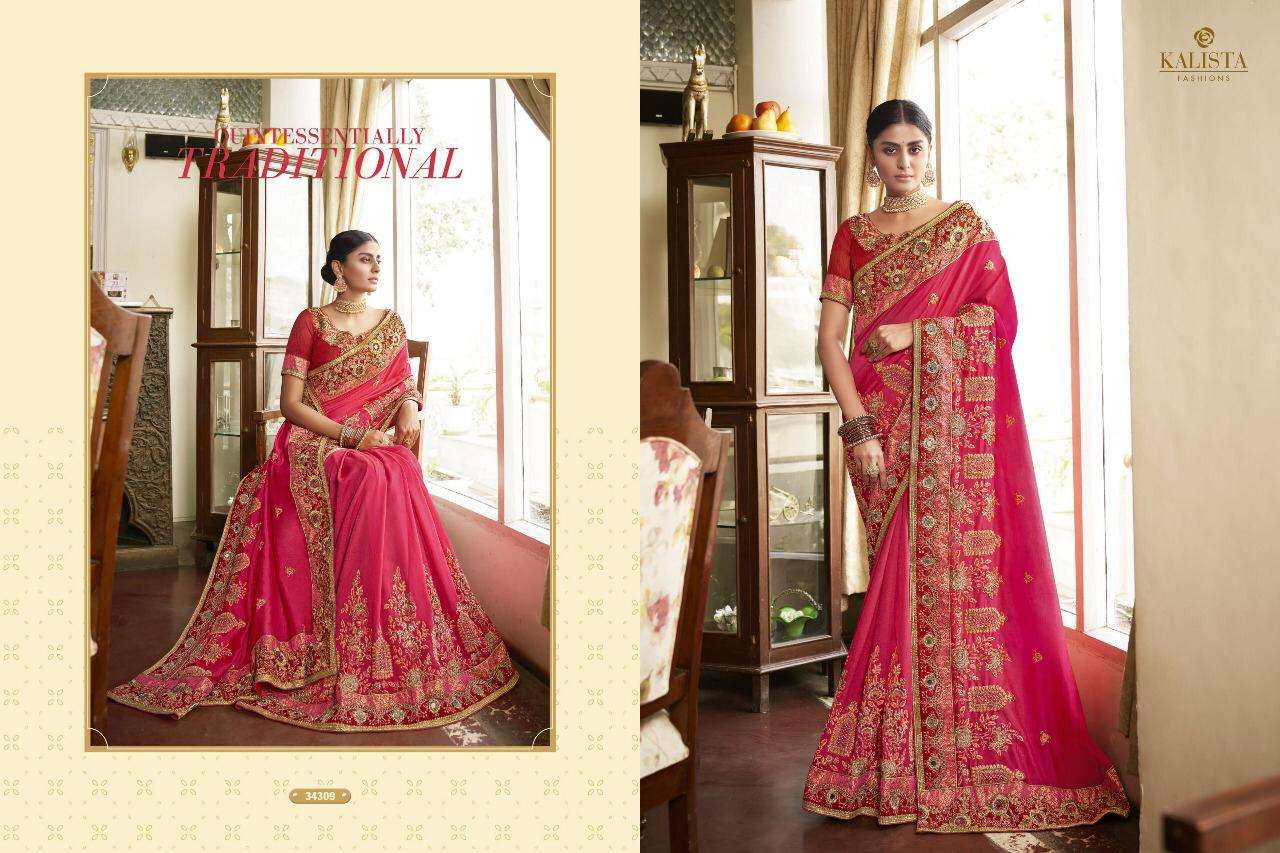 Kalista Sana Gold Edition Party Wear Wedding Sarees