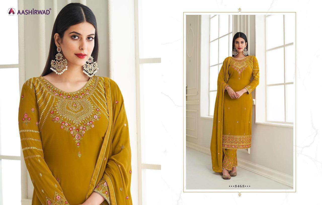 Aashirwad Samiya Georgette Work Designer Salwar Kameez