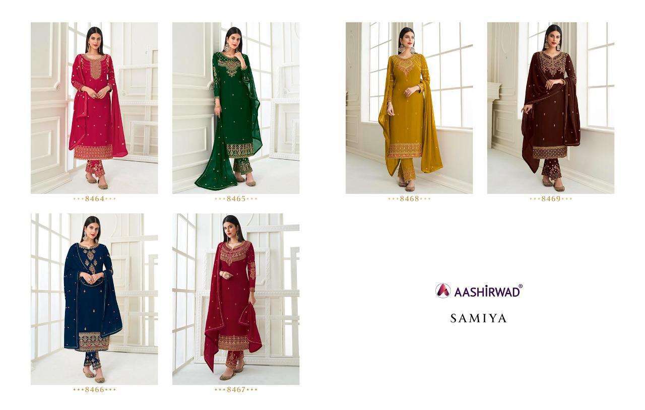 Aashirwad Samiya Georgette Work Designer Salwar Kameez