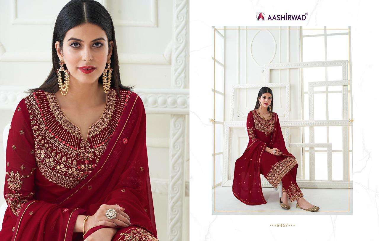 Aashirwad Samiya Georgette Work Designer Salwar Kameez