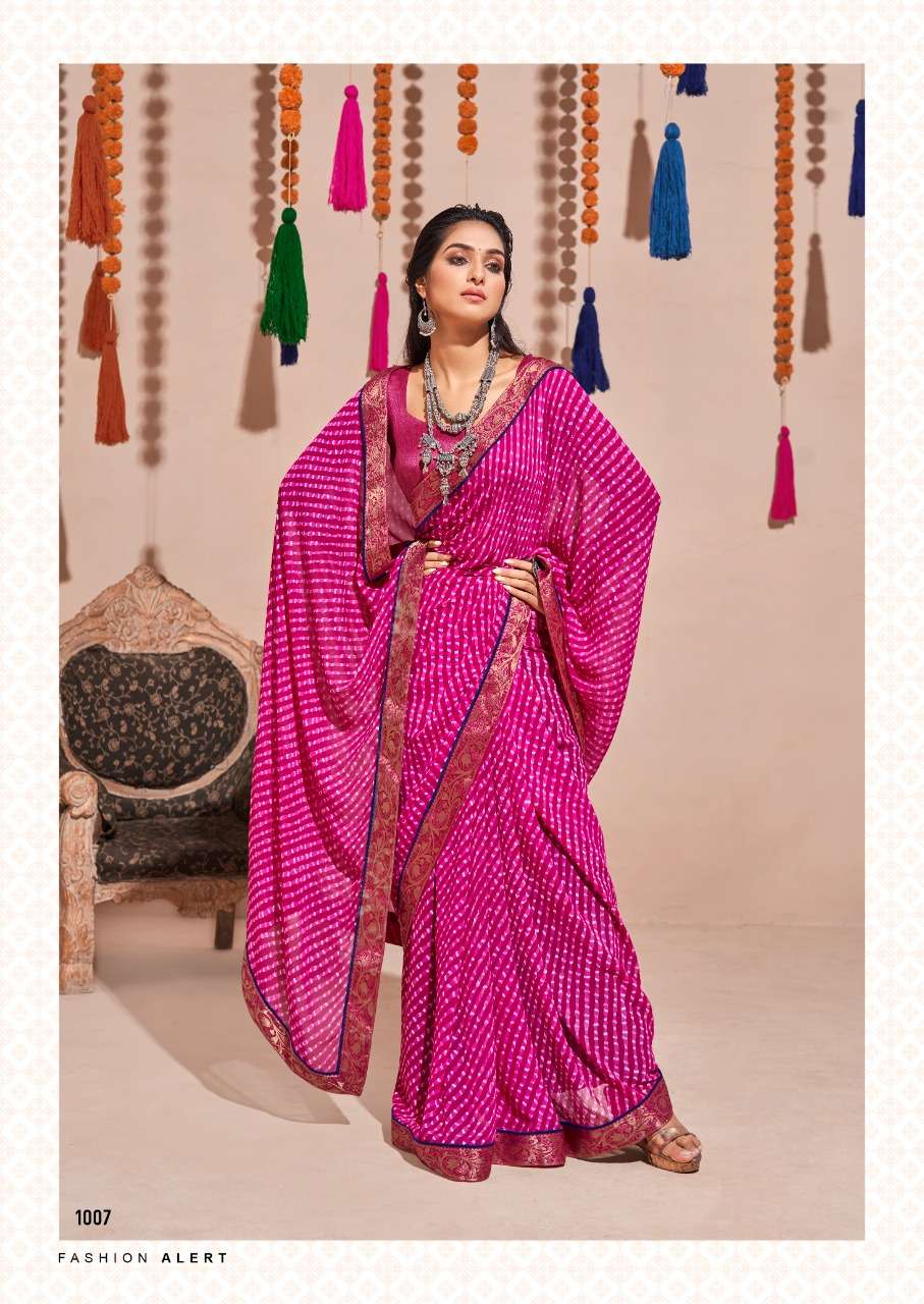 Anaya By Stavan Printed Saree With Border Exports