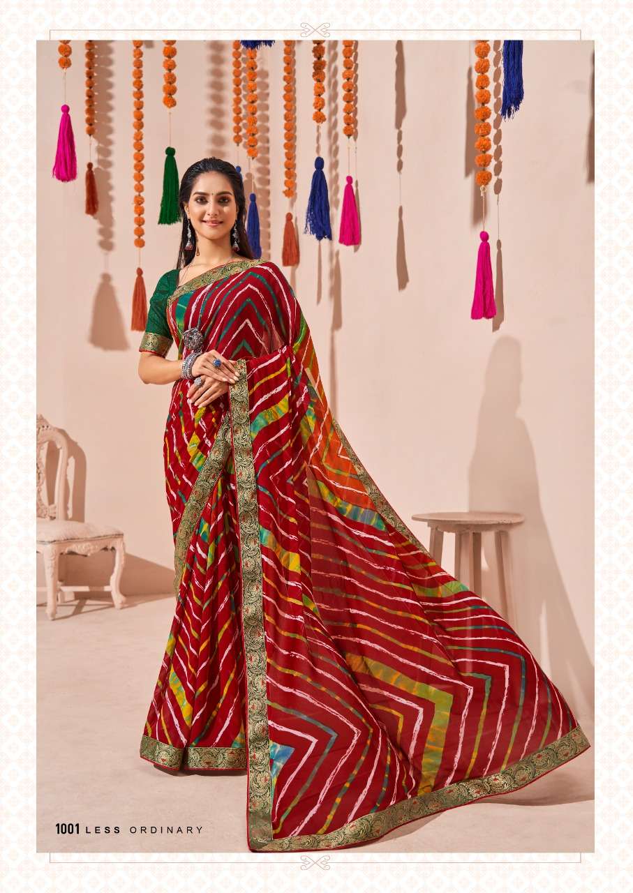 Anaya By Stavan Printed Saree With Border Exports