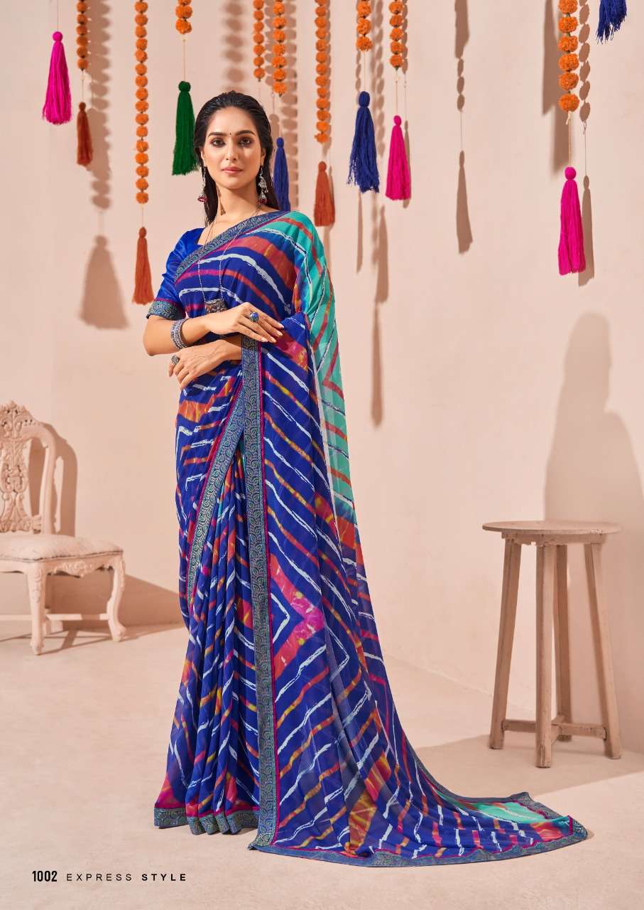 Anaya By Stavan Printed Saree With Border Exports