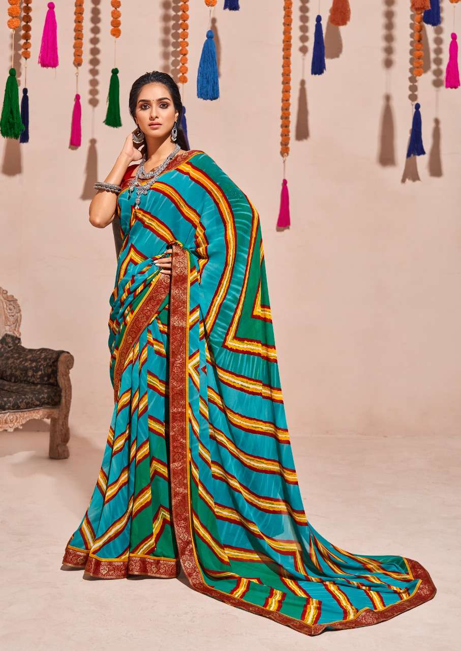 Anaya By Stavan Printed Saree With Border Exports