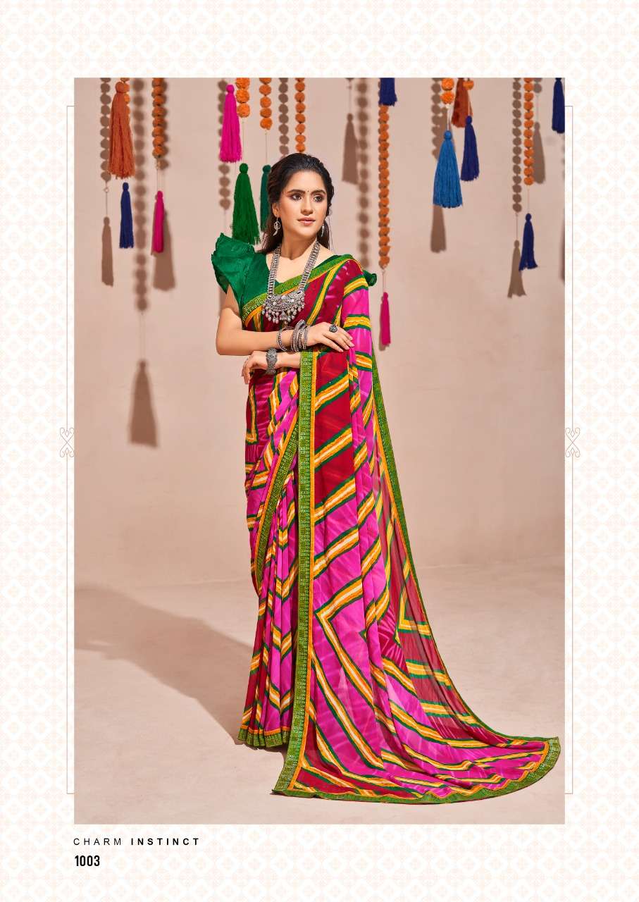 Anaya By Stavan Printed Saree With Border Exports