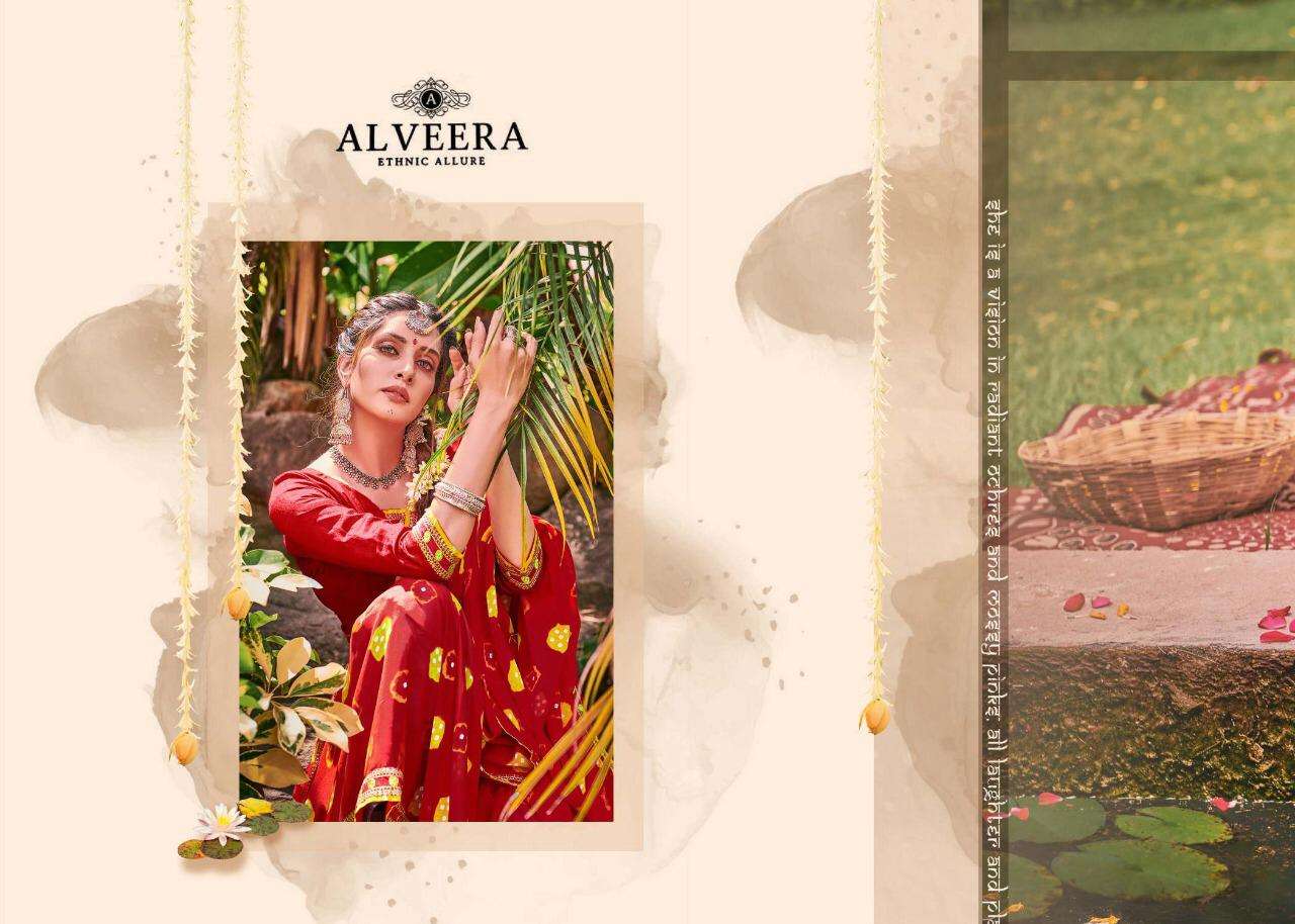 Bandhej By Alveera Georgette Work Bandhani Saree