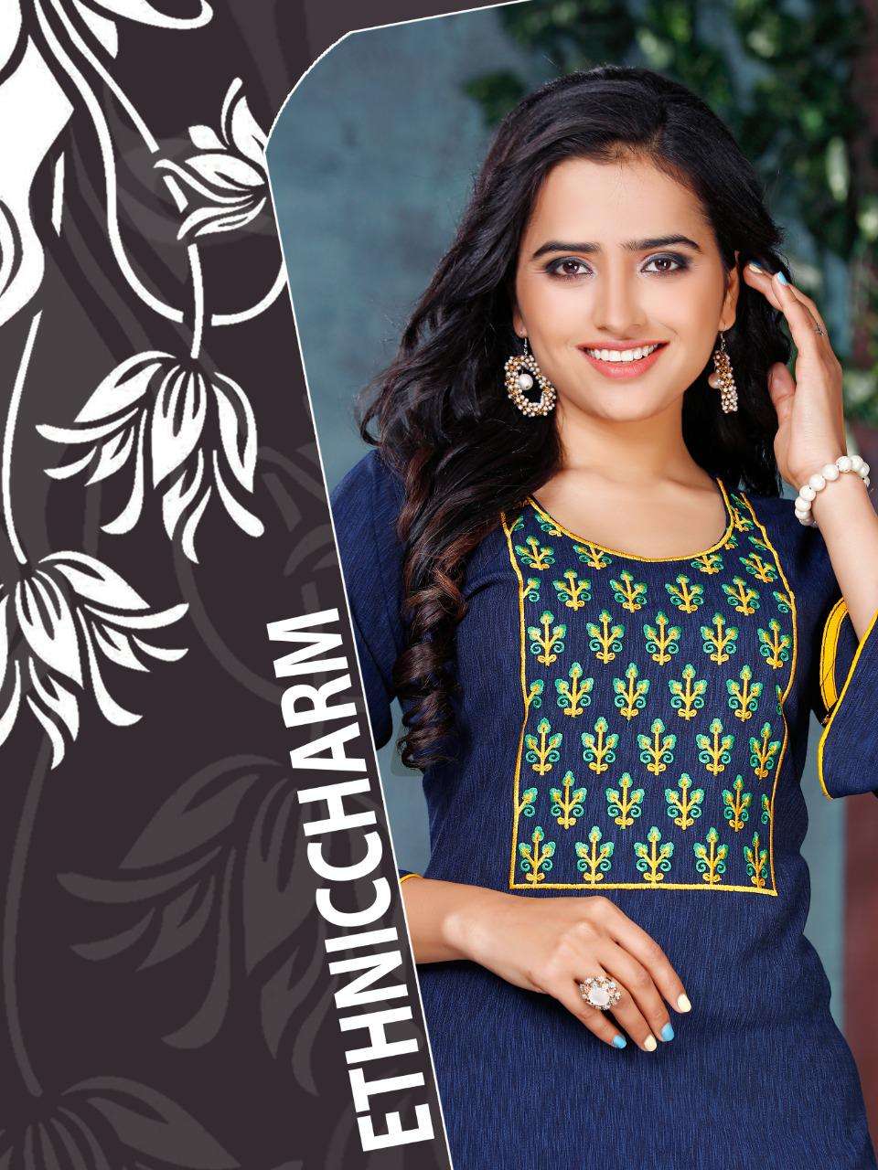 Beauty Queen By Green Tomato Heavy Rayon Kurti With Pant With Work Kurti Catalog