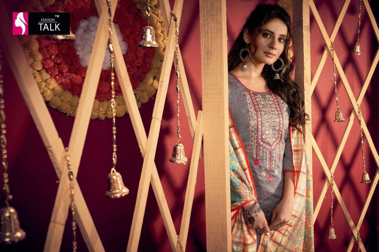 Crystal Vol 1 By Fashion Talk Heavy Silk Lining With Embroidery Work And Handwork Readymade Suit Catalog