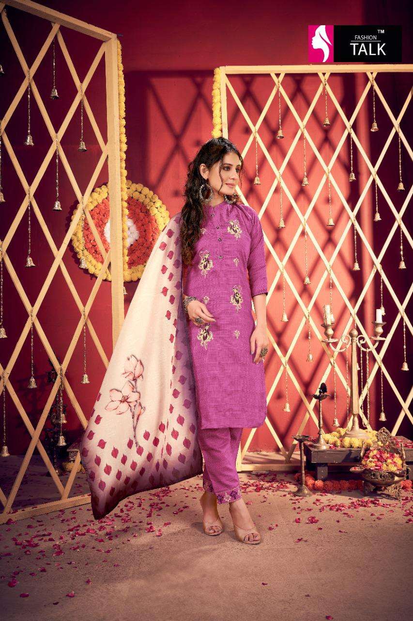 Crystal Vol 1 By Fashion Talk Heavy Silk Lining With Embroidery Work And Handwork Readymade Suit Catalog