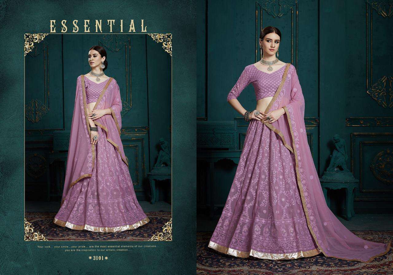 Euphoria Vol 3 By Arya Georgette Classy Look Fancy Lehenga