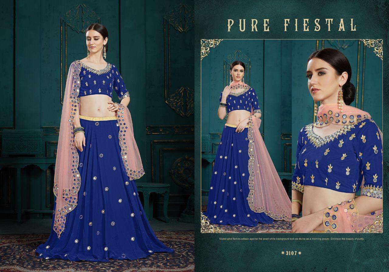 Euphoria Vol 3 By Arya Georgette Classy Look Fancy Lehenga