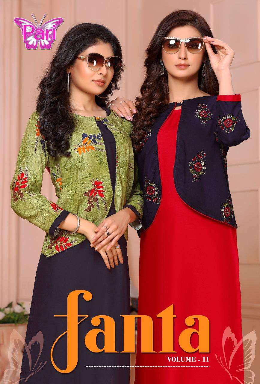 Fanta11 By Pari Heavy Rayon Kurti Catalog Collection Wholesaler Lowest Best Price In Ahmedabad Surat Chennai India Uk Usa Malaysia Singapore Canada Australia Mauritius