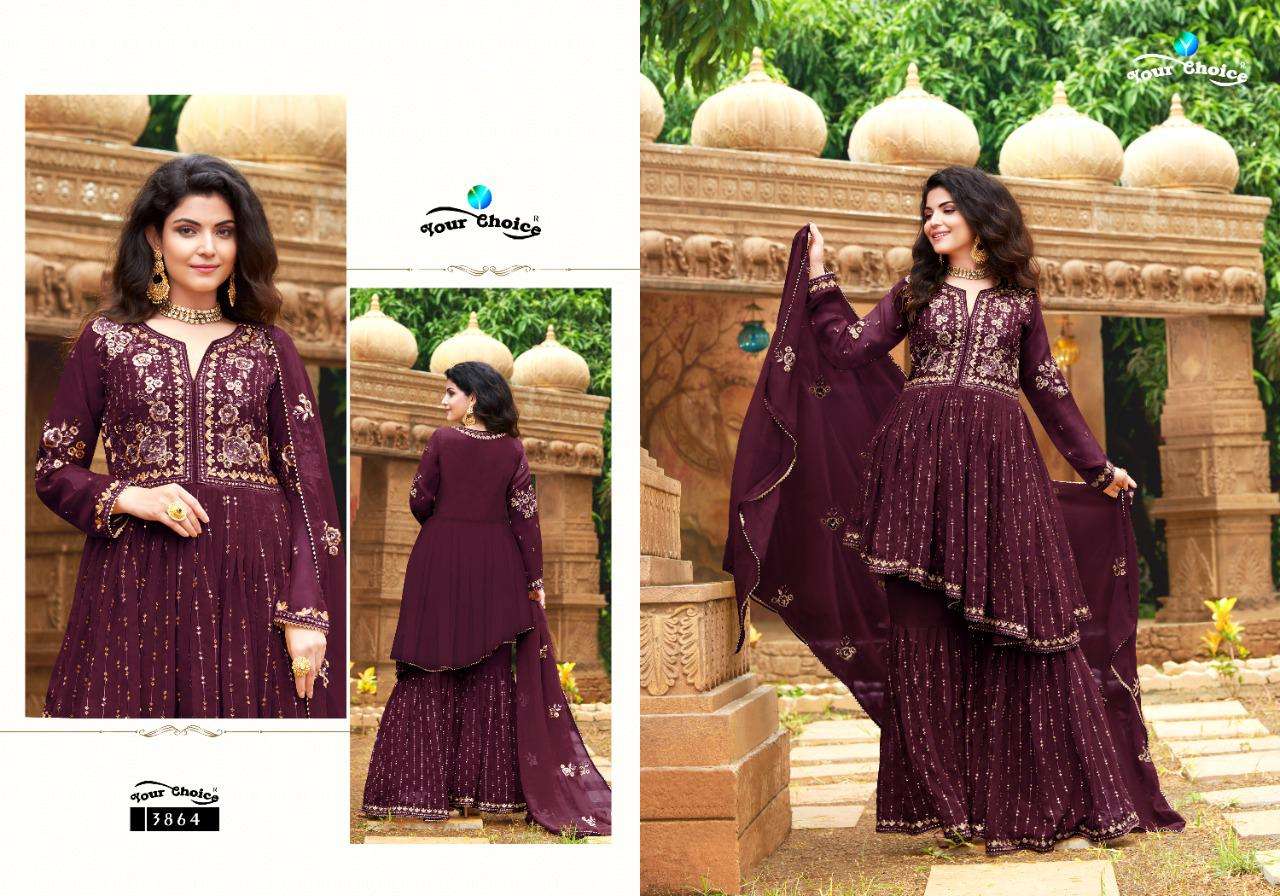 Fashion Zone By Your Choice Georgette Work Peplon Salwar Kameez