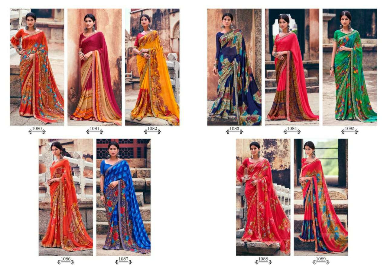 Gorgeous Vol 3 By Saroj Georgette Printed Fancy Saree
