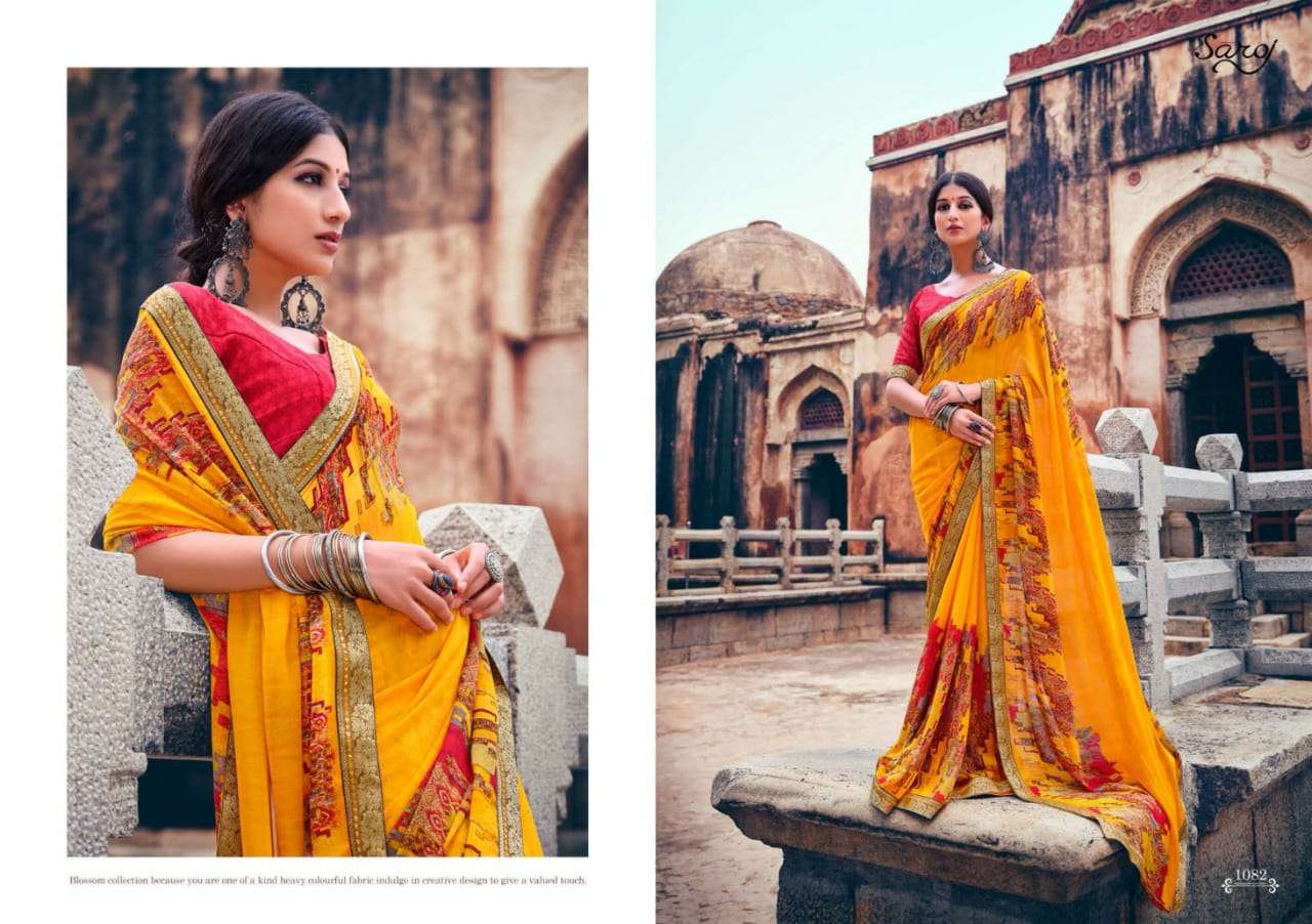 Gorgeous Vol 3 By Saroj Georgette Printed Fancy Saree
