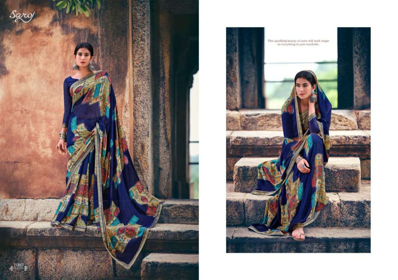 Gorgeous Vol 3 By Saroj Georgette Printed Fancy Saree