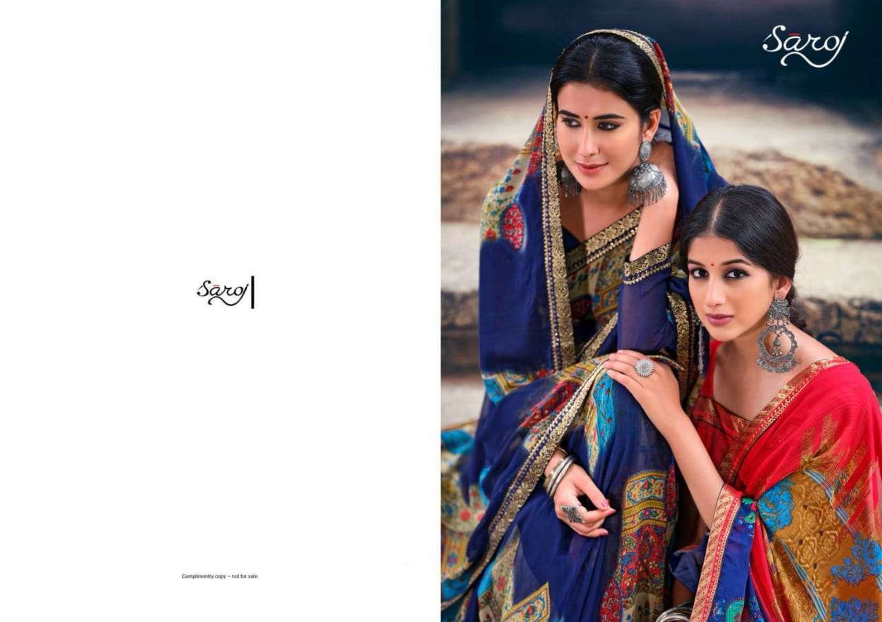 Gorgeous Vol 3 By Saroj Georgette Printed Fancy Saree