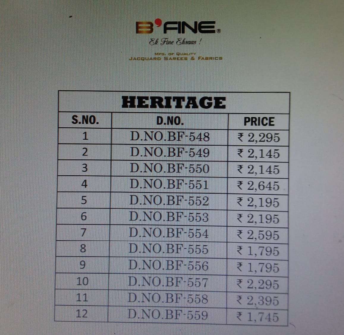 Heritage By Bfine Banarasi Silk Saree Exporter