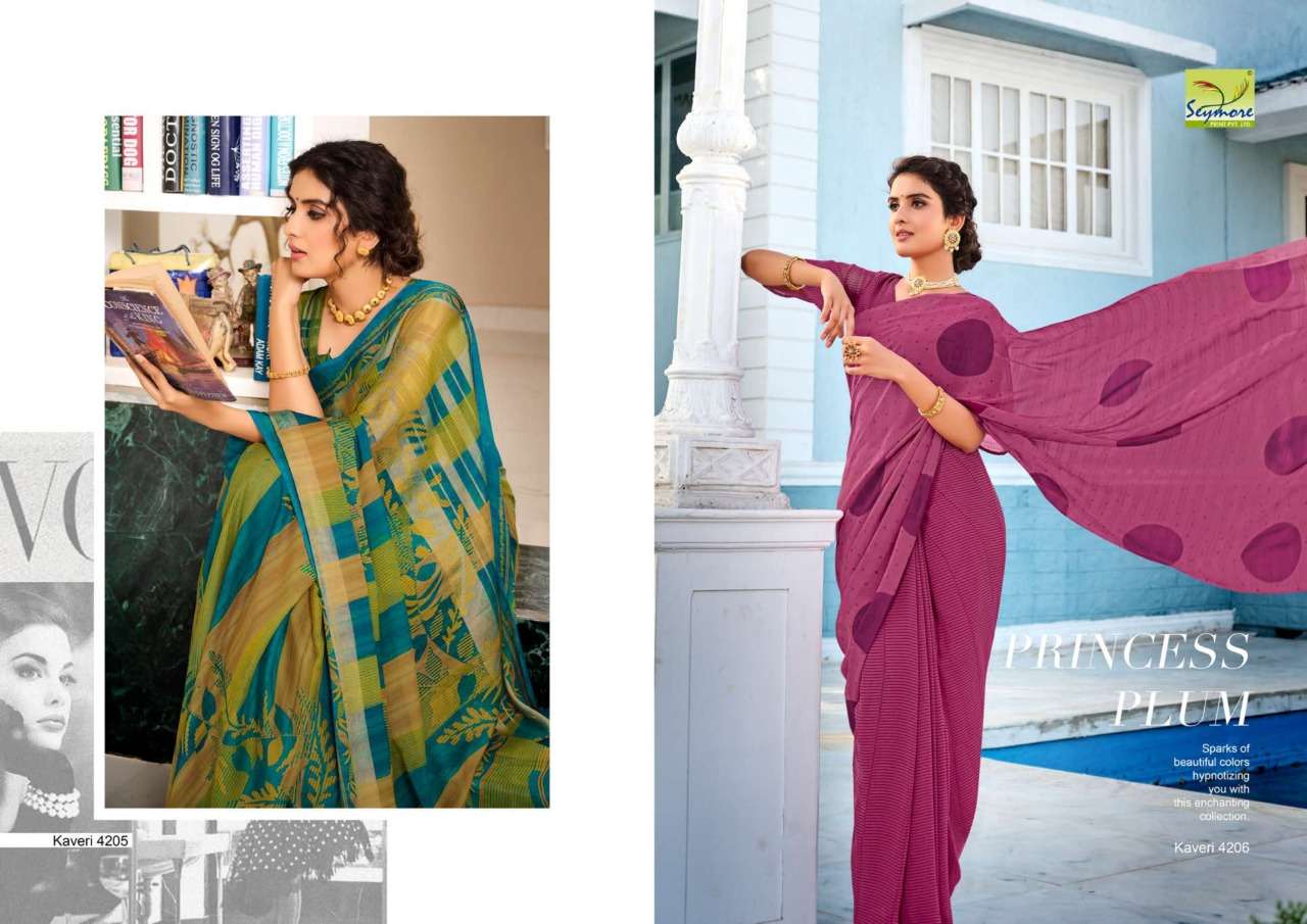 Kaveri By Seymore Georgette Chiffon Printed Indian Saree