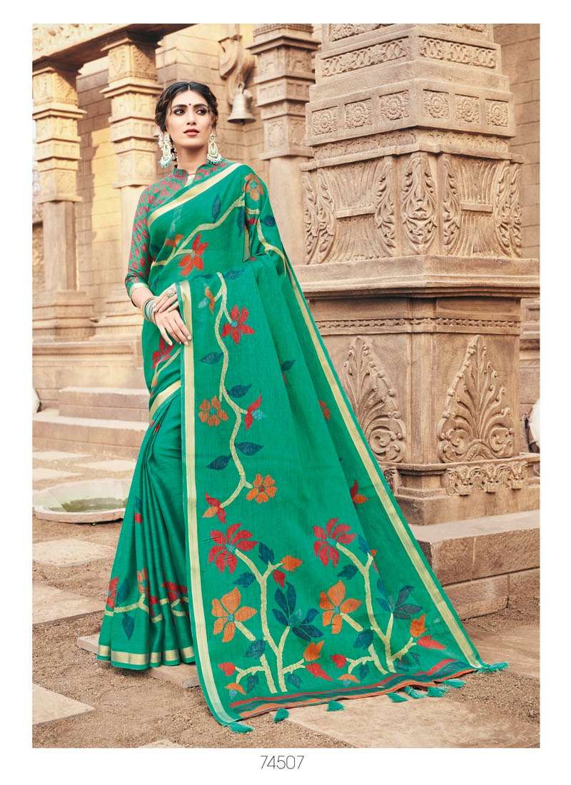 Lifestyle Heritage Cotton Printed Designer Saree
