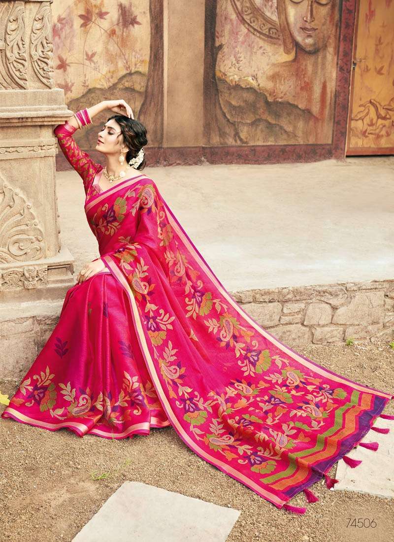 Lifestyle Heritage Cotton Printed Designer Saree