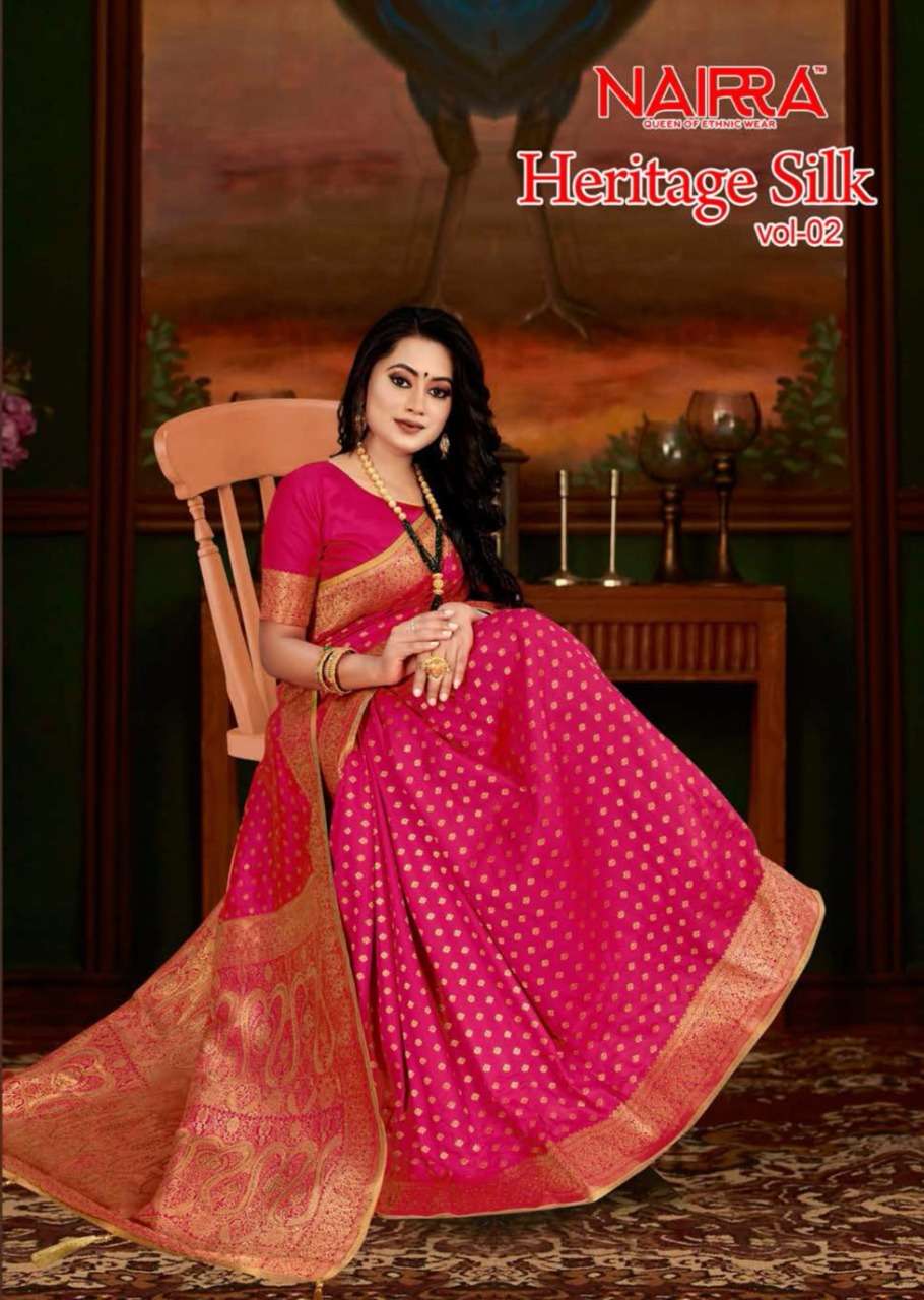Nakkashi Heritage Silk Vol 2 Silky Fancy Sarees By Nairra