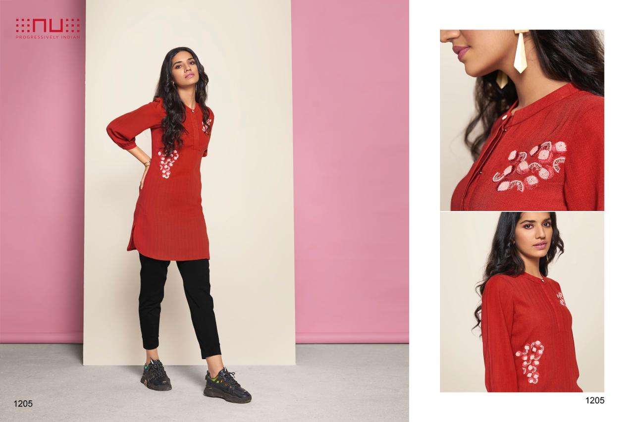 Nu Vol 12 Georgette Party Wear Ladies Short Tunics