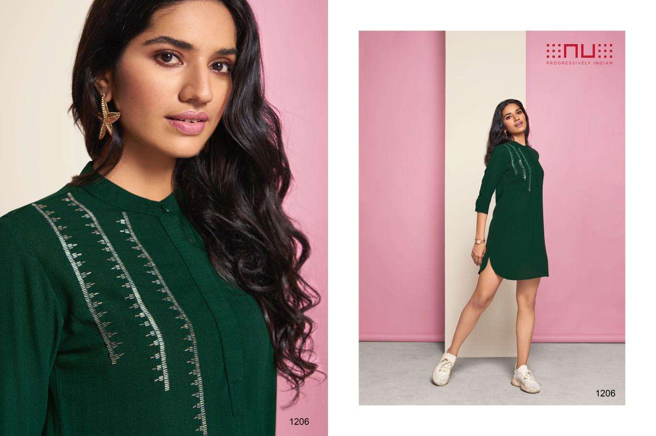 Nu Vol 12 Georgette Party Wear Ladies Short Tunics