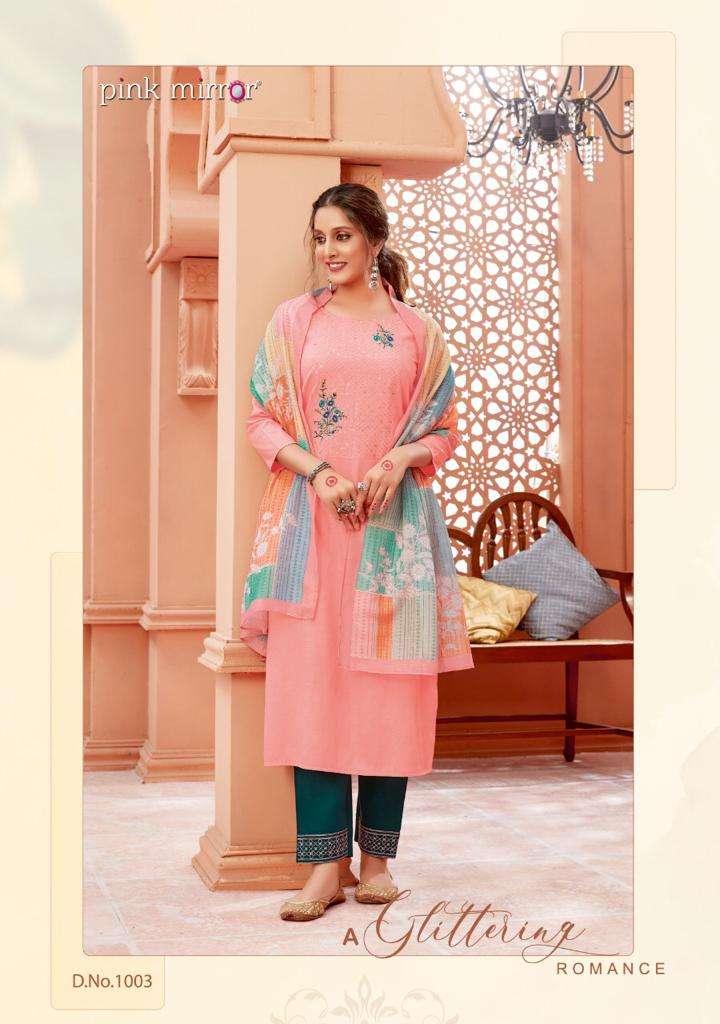Pink Mirror Coral Readymade Salwar Kameez Wholesaler