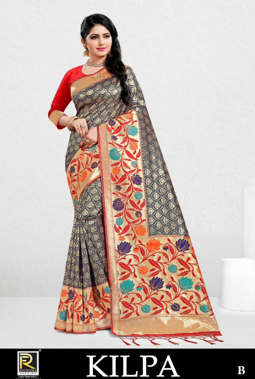 Ranjna Saree Kilpa Fancy Traditional Wear Designer Saree Online Wholesale Shop