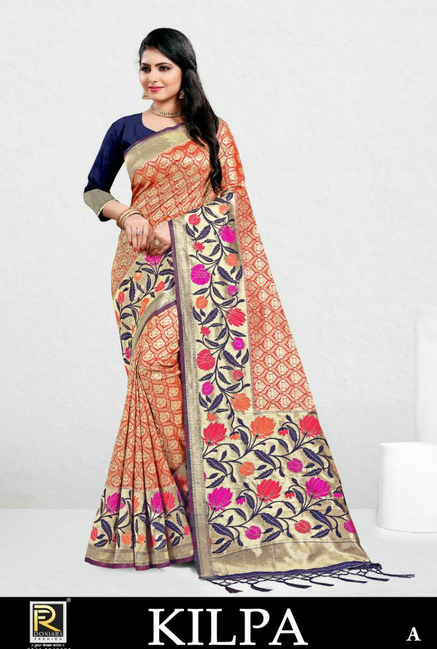 Ranjna Saree Kilpa Fancy Traditional Wear Designer Saree Online Wholesale Shop