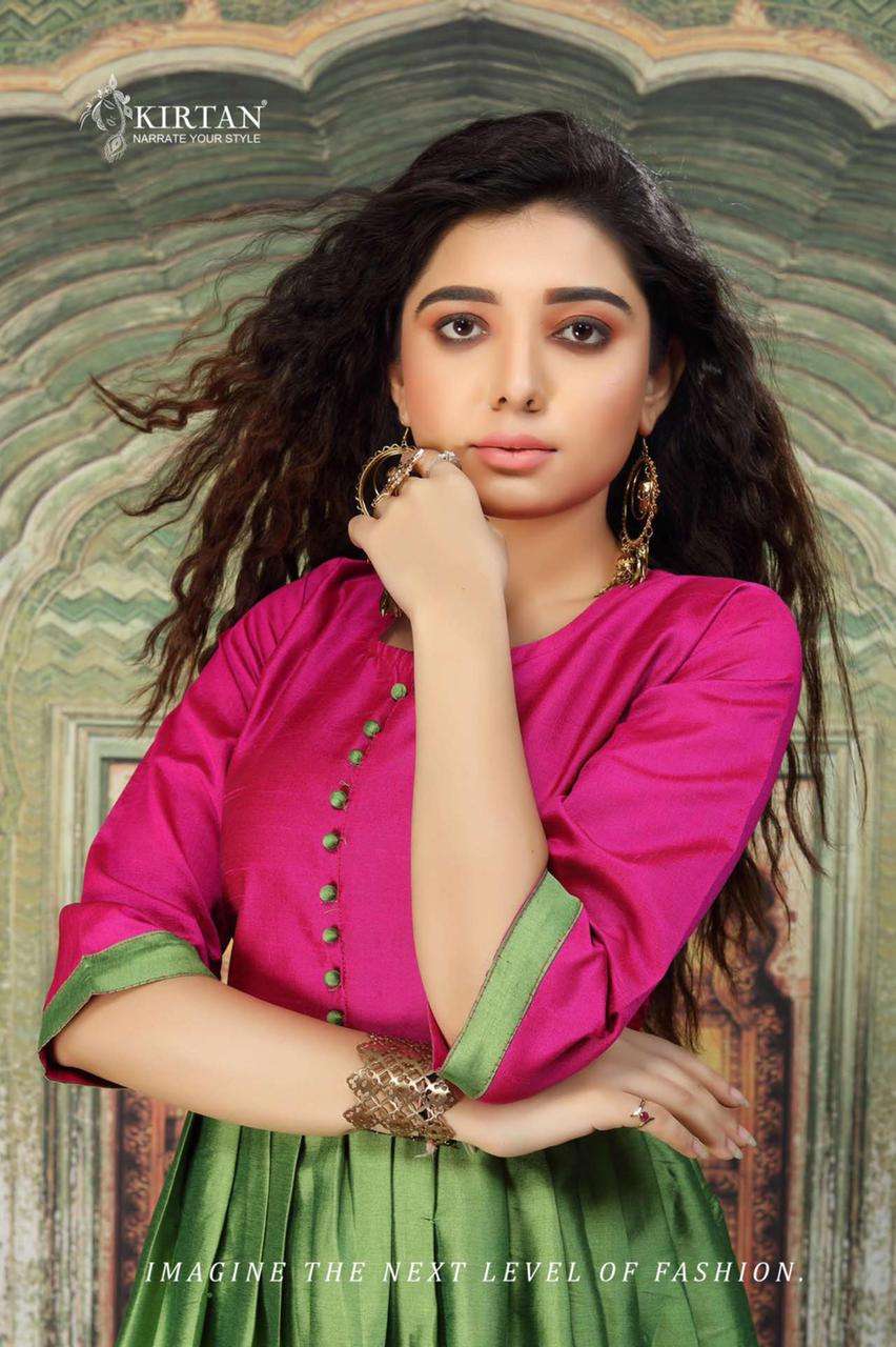 Shagun By Kirtan Silk Kurti Catalog Collection Wholesaler Lowest Best Price In Ahmedabad Surat Chennai India Uk Usa Malaysia Singapore Canada Australia Mauritius
