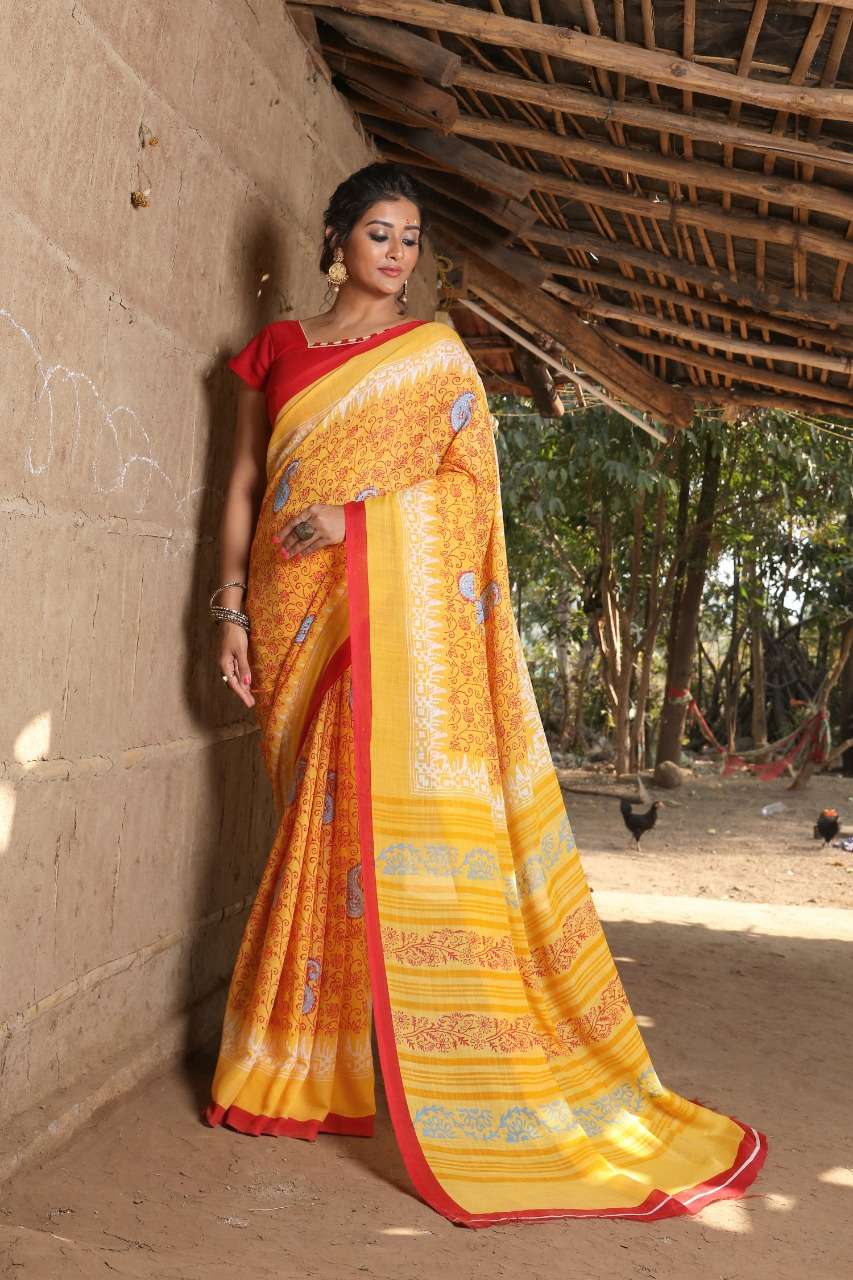 Aananda Vol 3 By Sr Brand Linen Sarees Authorized Supplier