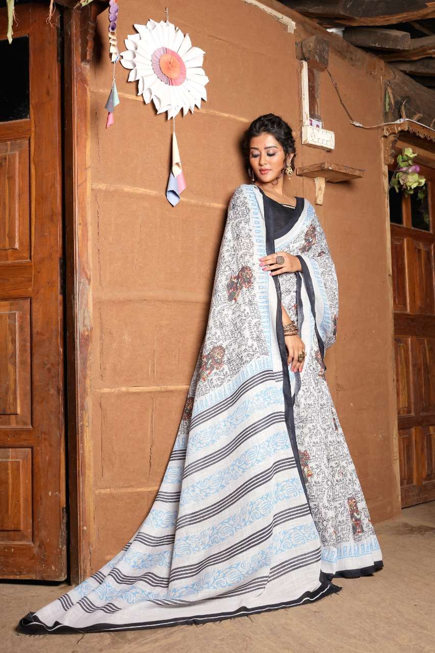 Aananda Vol 3 By Sr Brand Linen Sarees Authorized Supplier