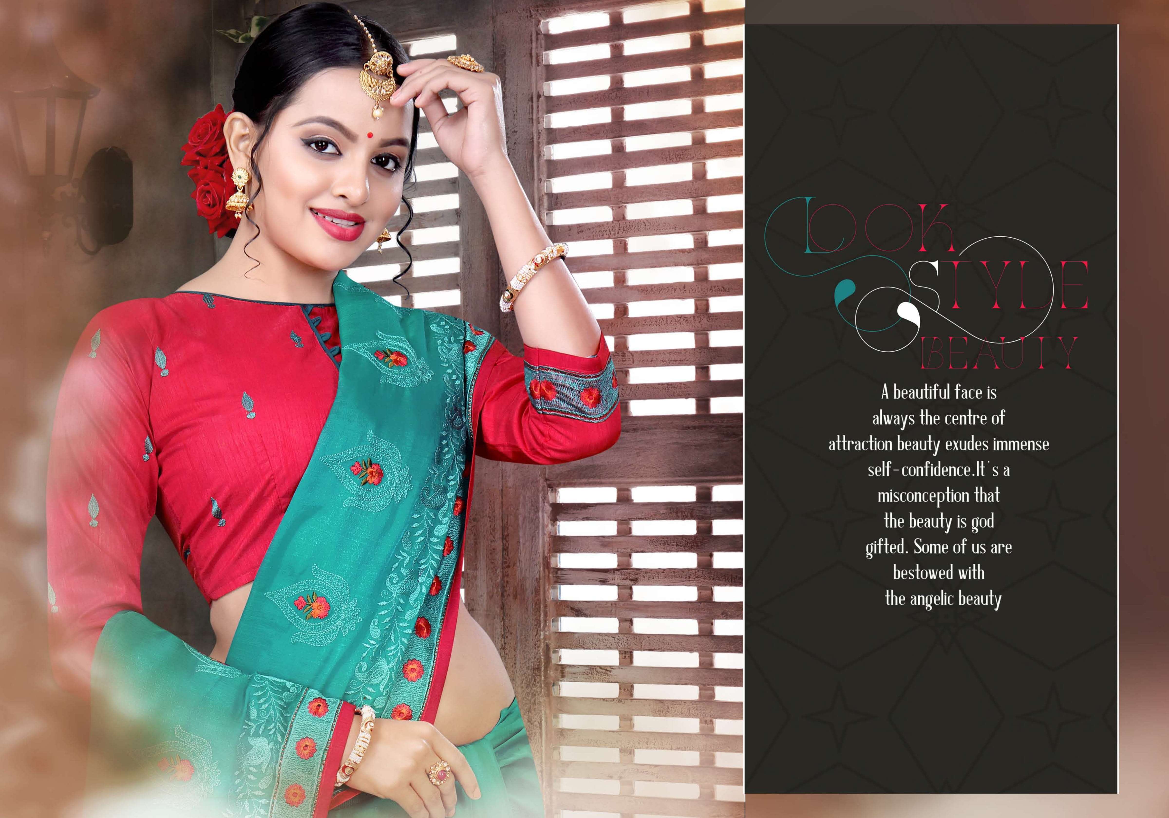 Amrut By Kaasni Fashion Wedding Work Saris Exports