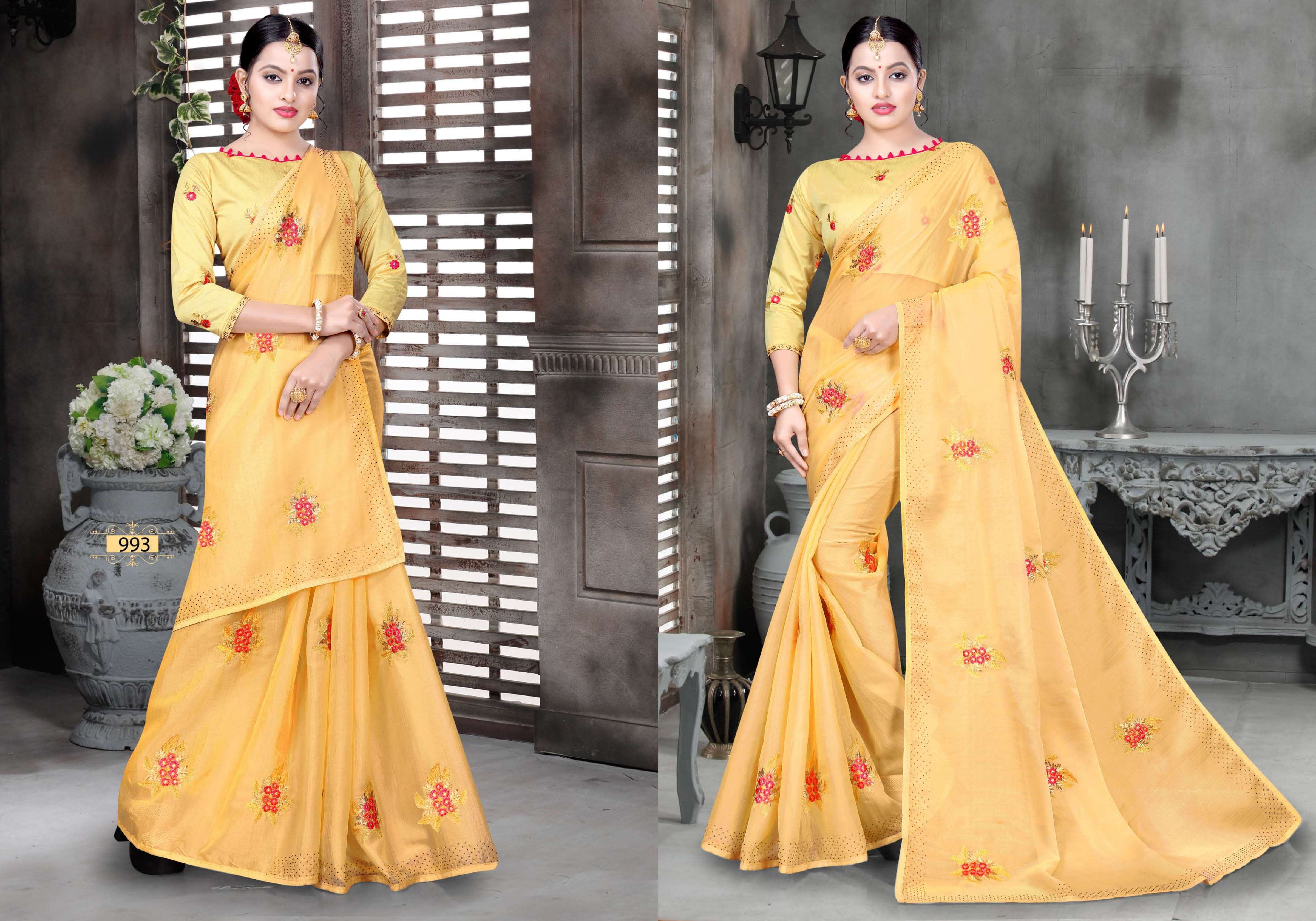 Amrut By Kaasni Fashion Wedding Work Saris Exports