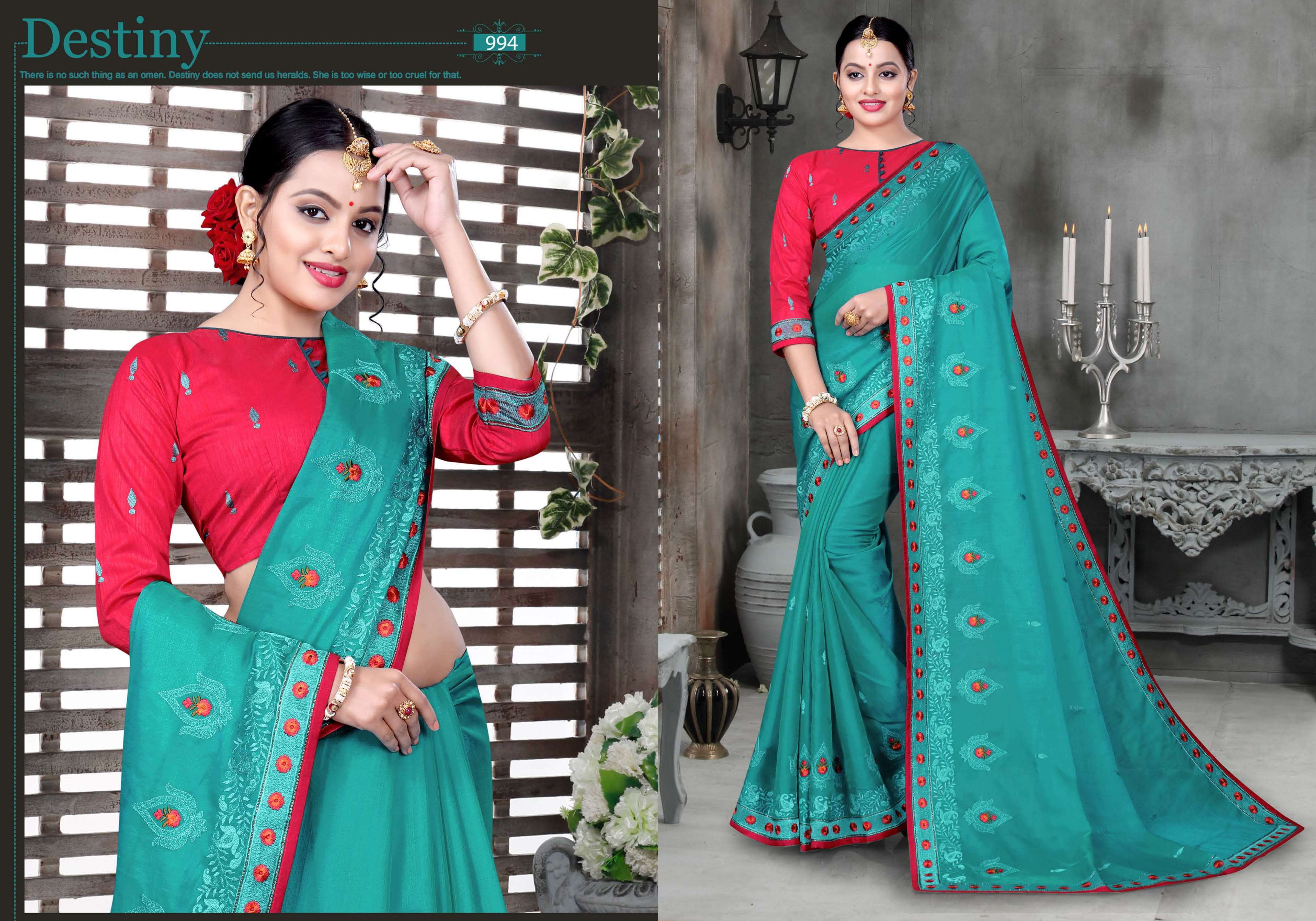 Amrut By Kaasni Fashion Wedding Work Saris Exports