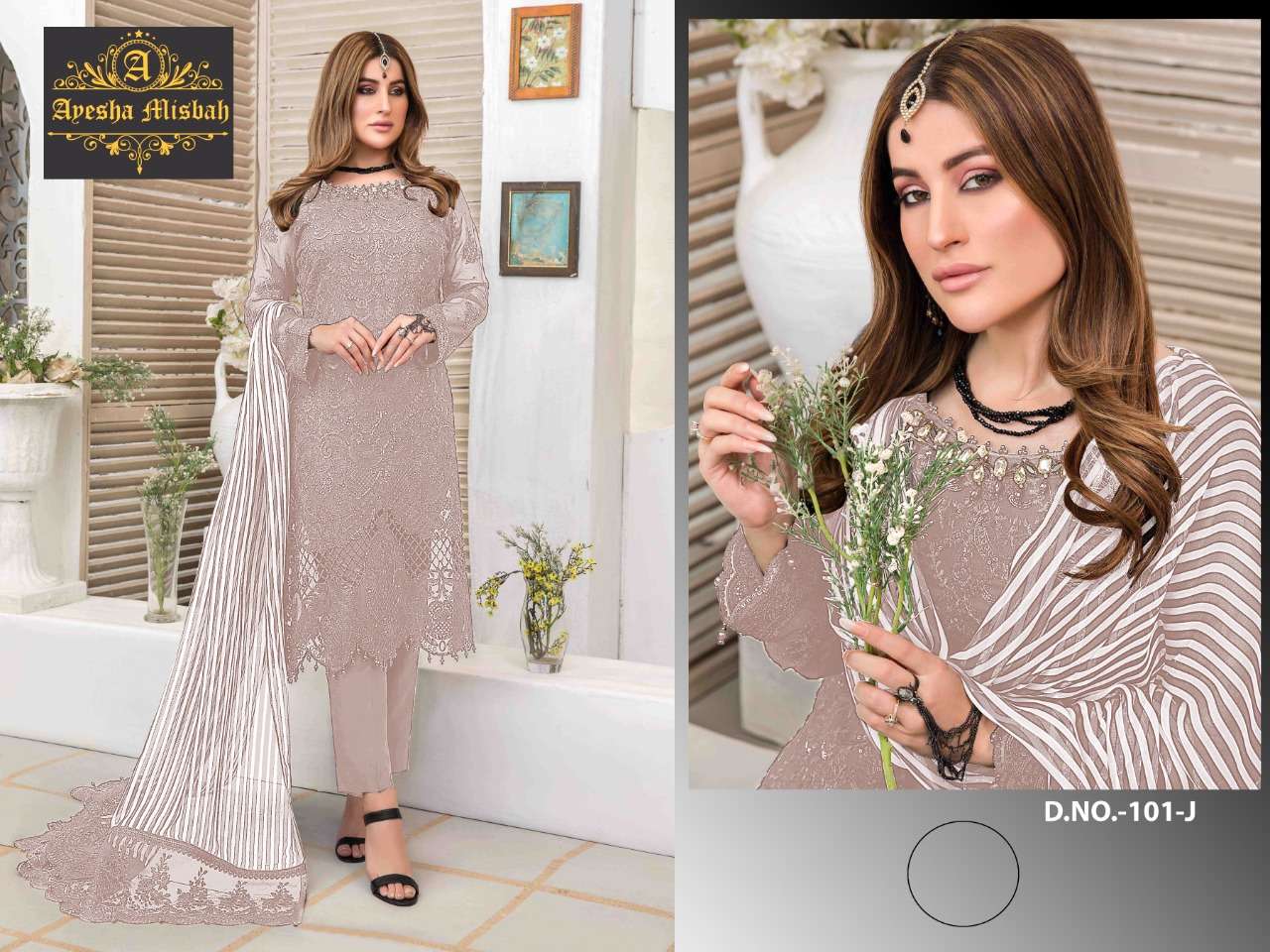 Ayesha Misbah 101 Design Color Pakistan Suits Exports