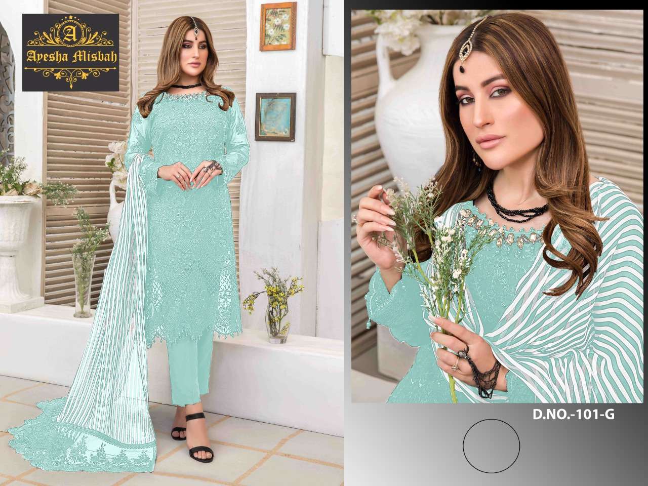Ayesha Misbah 101 Design Color Pakistan Suits Exports