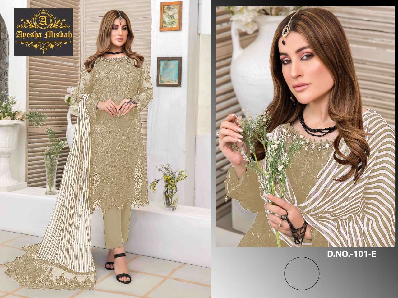 Ayesha Misbah 101 Design Color Pakistan Suits Exports