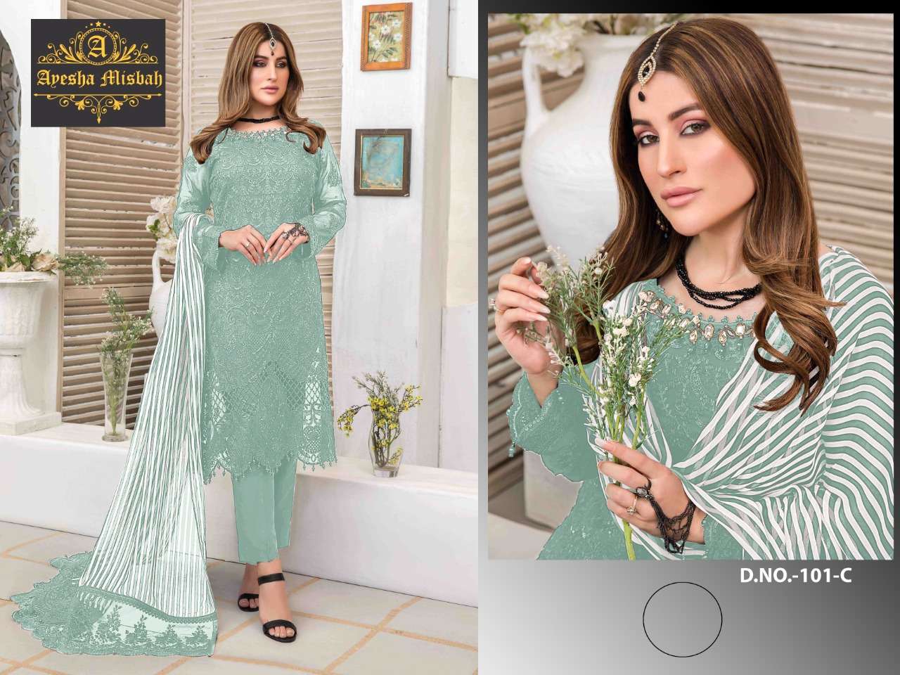 Ayesha Misbah 101 Design Color Pakistan Suits Exports