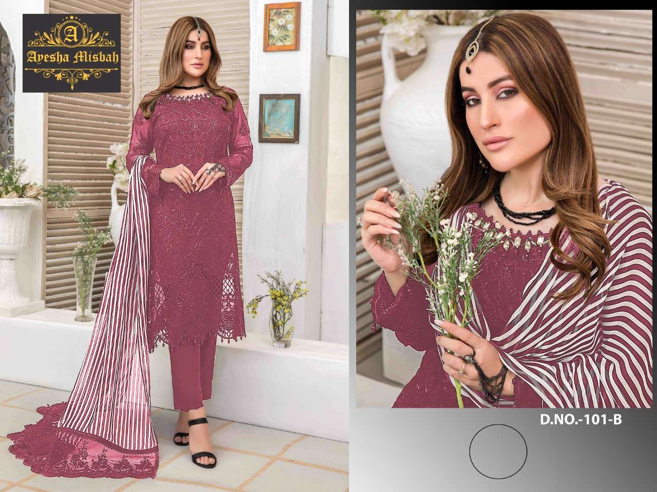 Ayesha Misbah 101 Design Color Pakistan Suits Exports