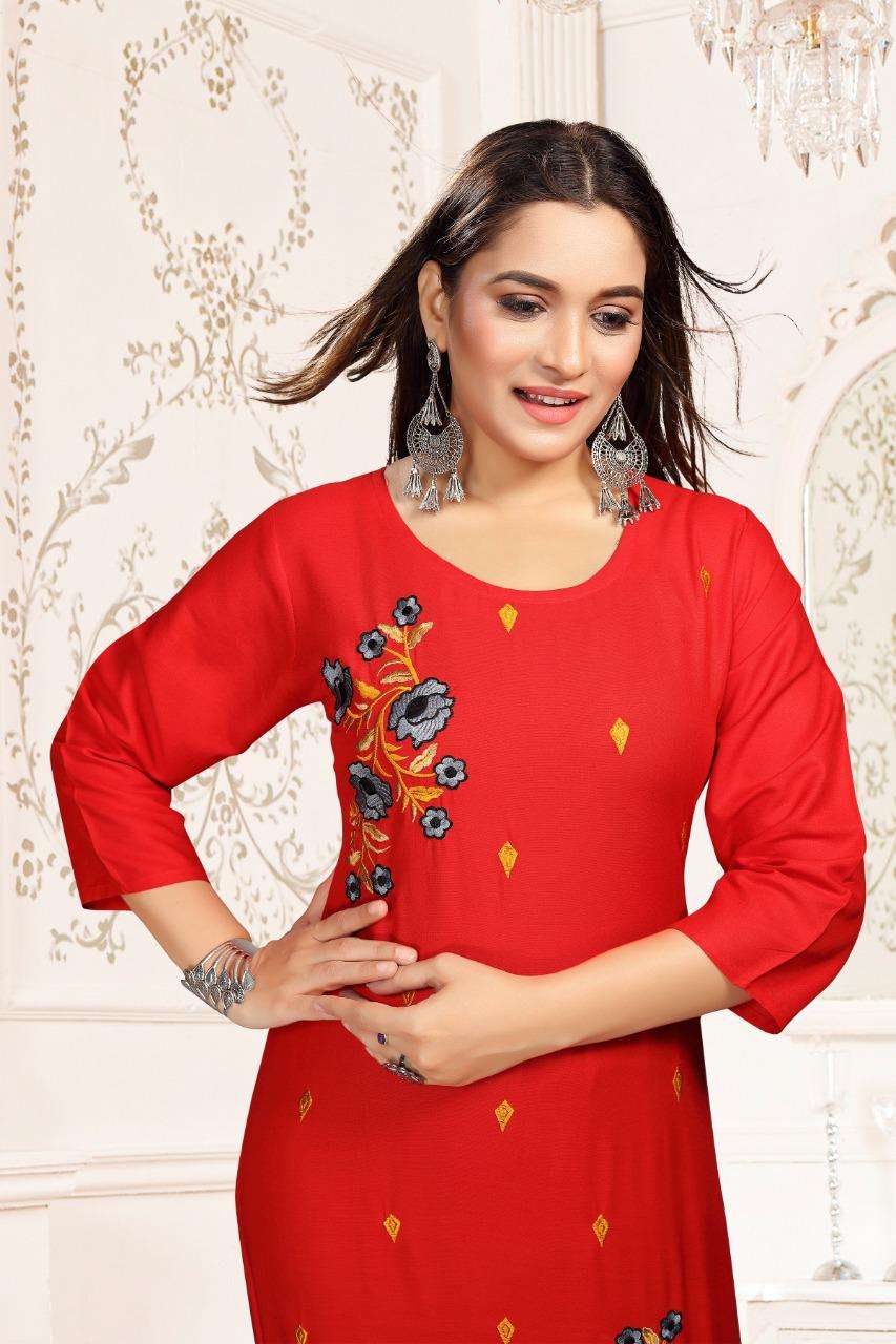 Fashion Talk Khushboo Vol.2 Heavy Rayon Readymade Suit Catalog Collection Wholesale Best Rate